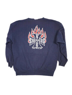 Vintage West Coast Choppers Crewneck Sweatshirt Small 90s Biker Motorcycle